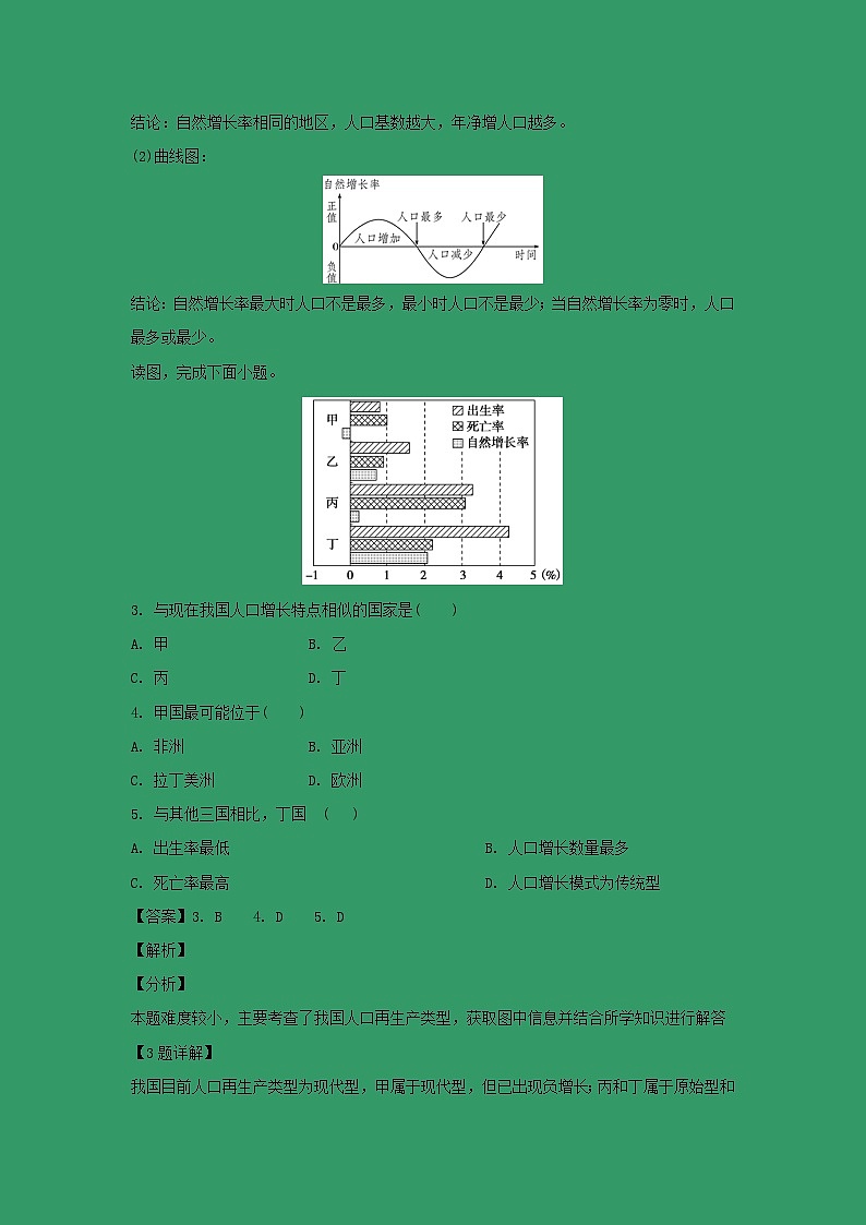 【地理】河南省郑州市106中学2018-2019学年高一3月月考（解析版）第2页