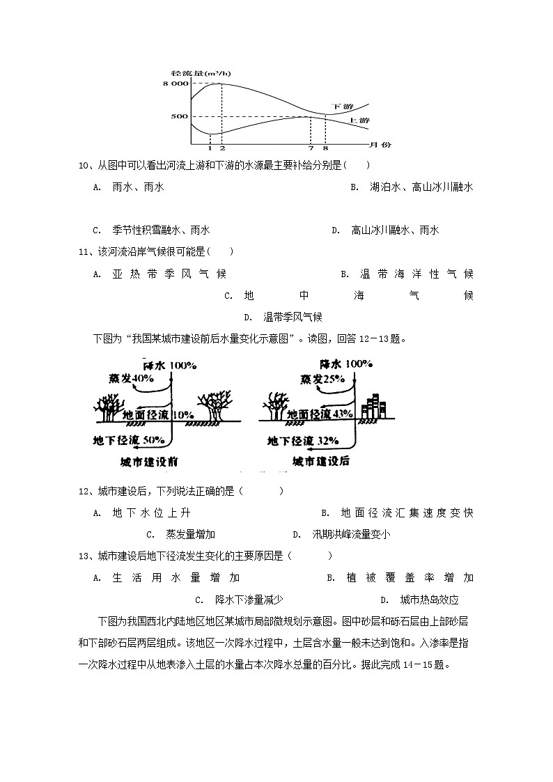 2019-2020学年宁夏育才中学孔德学区高二上学期第二次月考地理试题 word版第3页