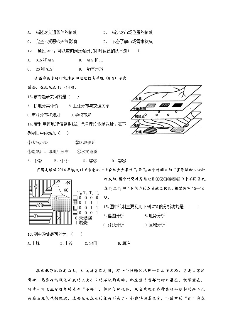 2019-2020学年福建省罗源第一中学高二上学期第一次月考地理试题 （word版）03