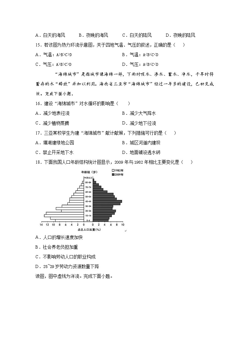 2019-2020学年甘肃省临夏中学高二上学期第二次月考地理试题 word版03