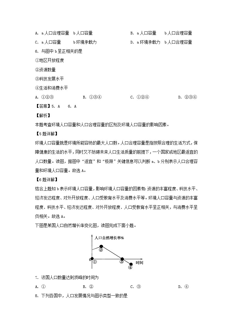 【地理】黑龙江省哈尔滨市第三中学校2018-2019学年高一下学期期中考试（解析版）03