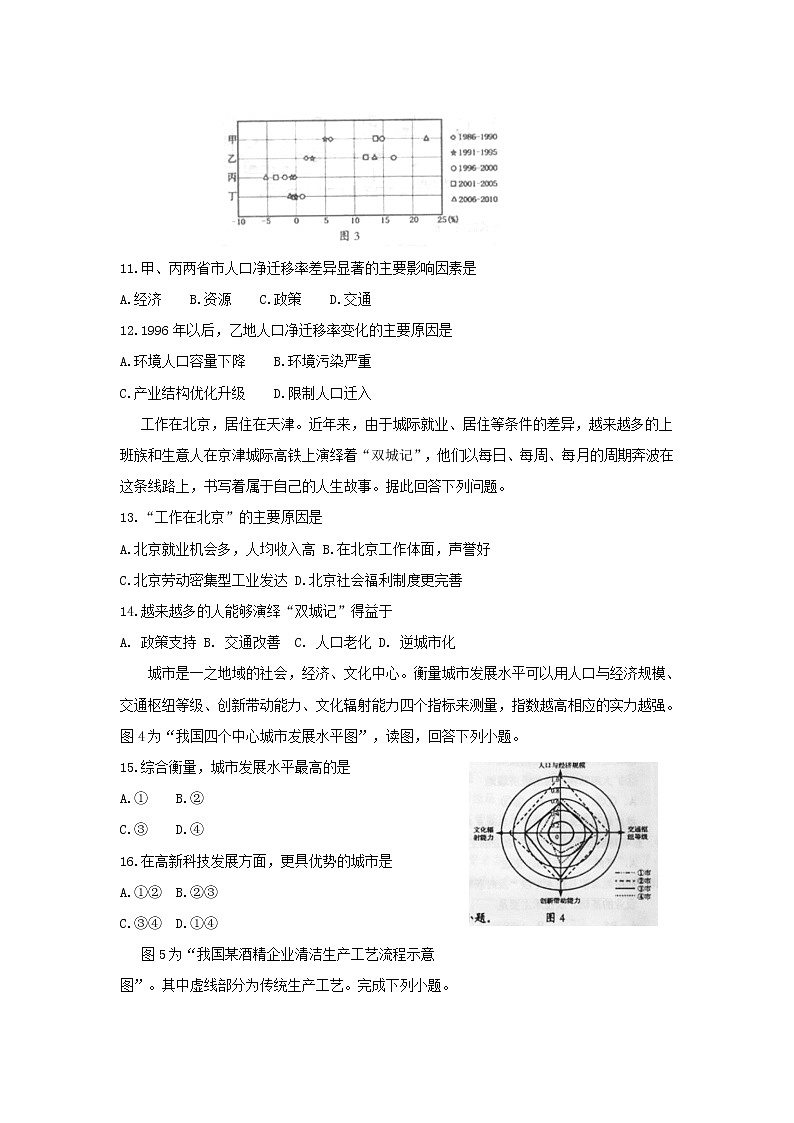 【地理】辽宁省葫芦岛市2018-2019学年高一下学期学业质量监测（期末）03