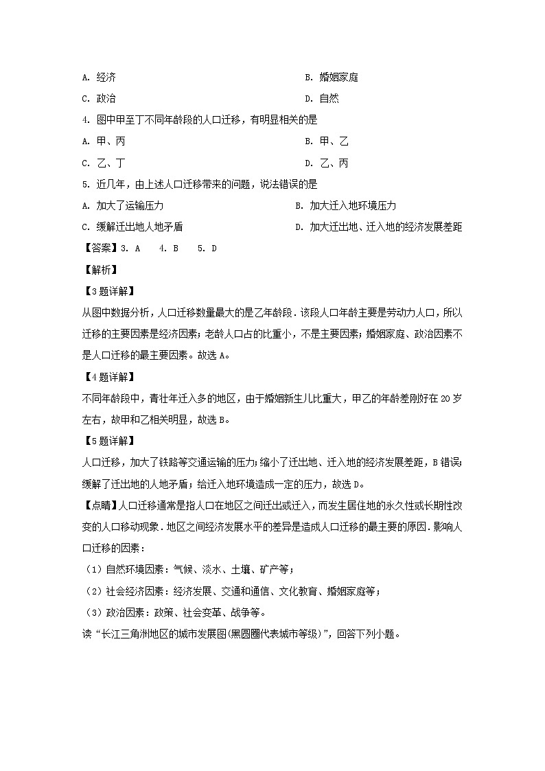 【地理】北京市昌平区新学道临川学校2018-2019学年高一下学期期末考试（解析版）02