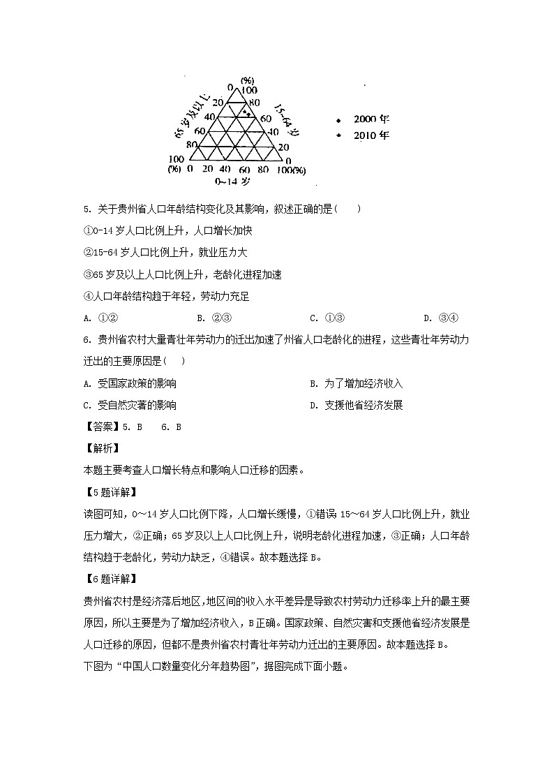 【地理】安徽省六安市第一中学2018-2019学年高一下学期期末考试（解析版）03
