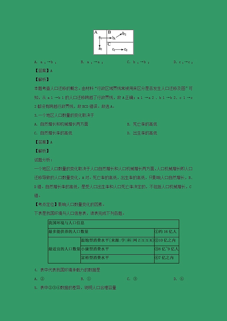 【地理】甘肃省永昌四中2018-2019学年高一下学期期末考试（解析版）02