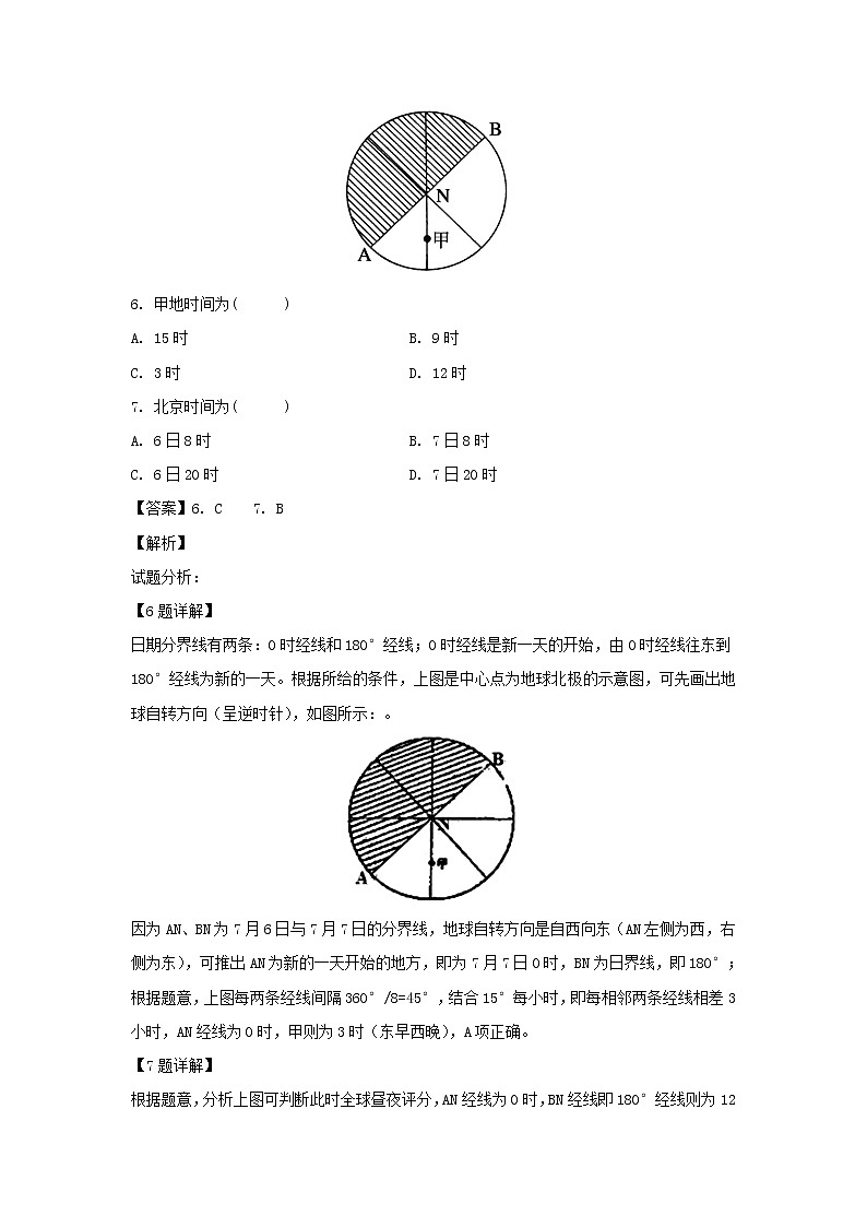 【地理】河南省淮阳县陈州高级中学2018-2019学年高一上学期期末考试（解析版）03