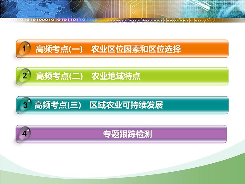 2020届高考地理二轮复习课件： 农业生产与农业地域（49张）03