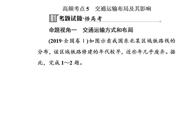 2020届高考地理二轮复习课件：专题7 考点5 交通运输布局及其影响（34张PPT）02