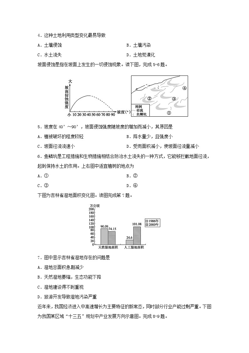【地理】辽宁省铁岭市调兵山市第一高级中学2019-2020学年高二下学期第一次月考试题02