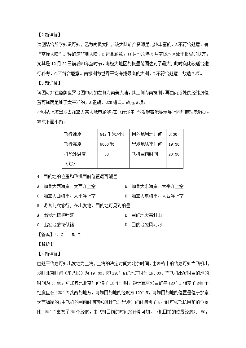 【地理】河北省唐山遵化市2018-2019学年高二下学期期末考试试题（解析版）第2页