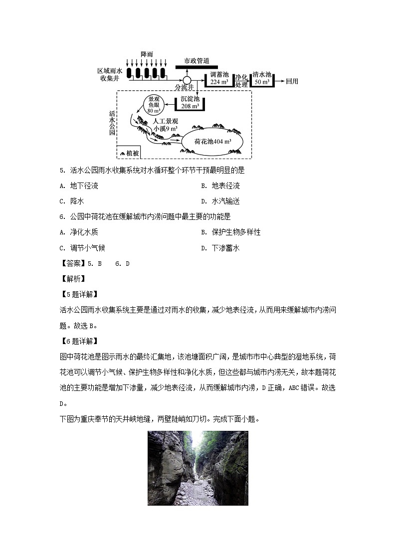 【地理】江苏省苏北2019-2020学年高二上学期学情调研试题（合格考）（解析版）03