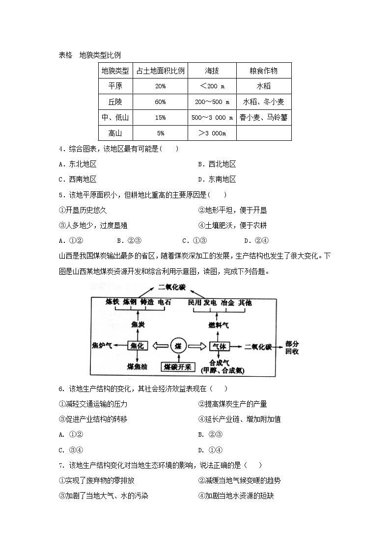 【地理】广东省湛江市第二十一中学2019-2020学年高二上学期期中考试试题（选考）（解析版）02