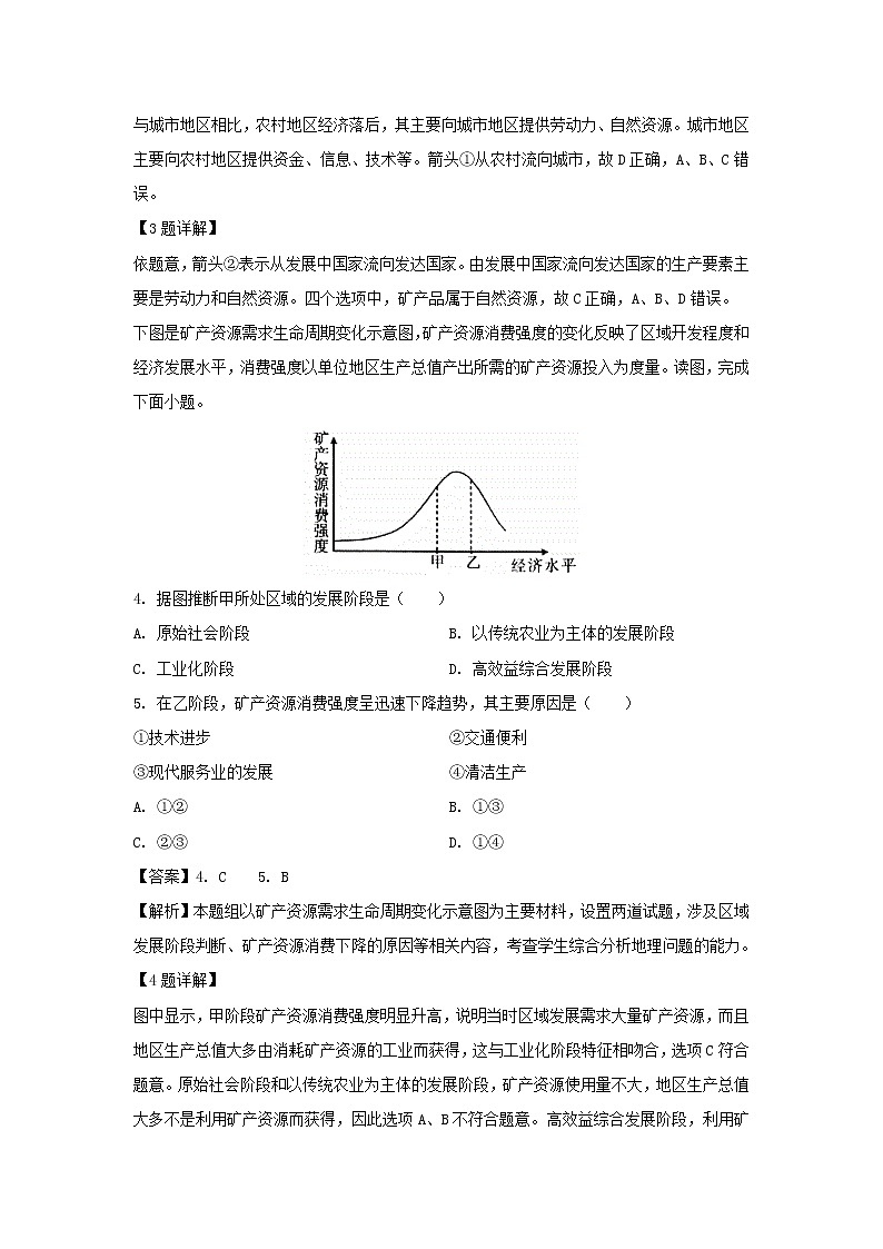 【地理】湖南省株洲市茶陵县第三中学2019-2020学年高二上学期期中考试（学考）试题（解析版）02