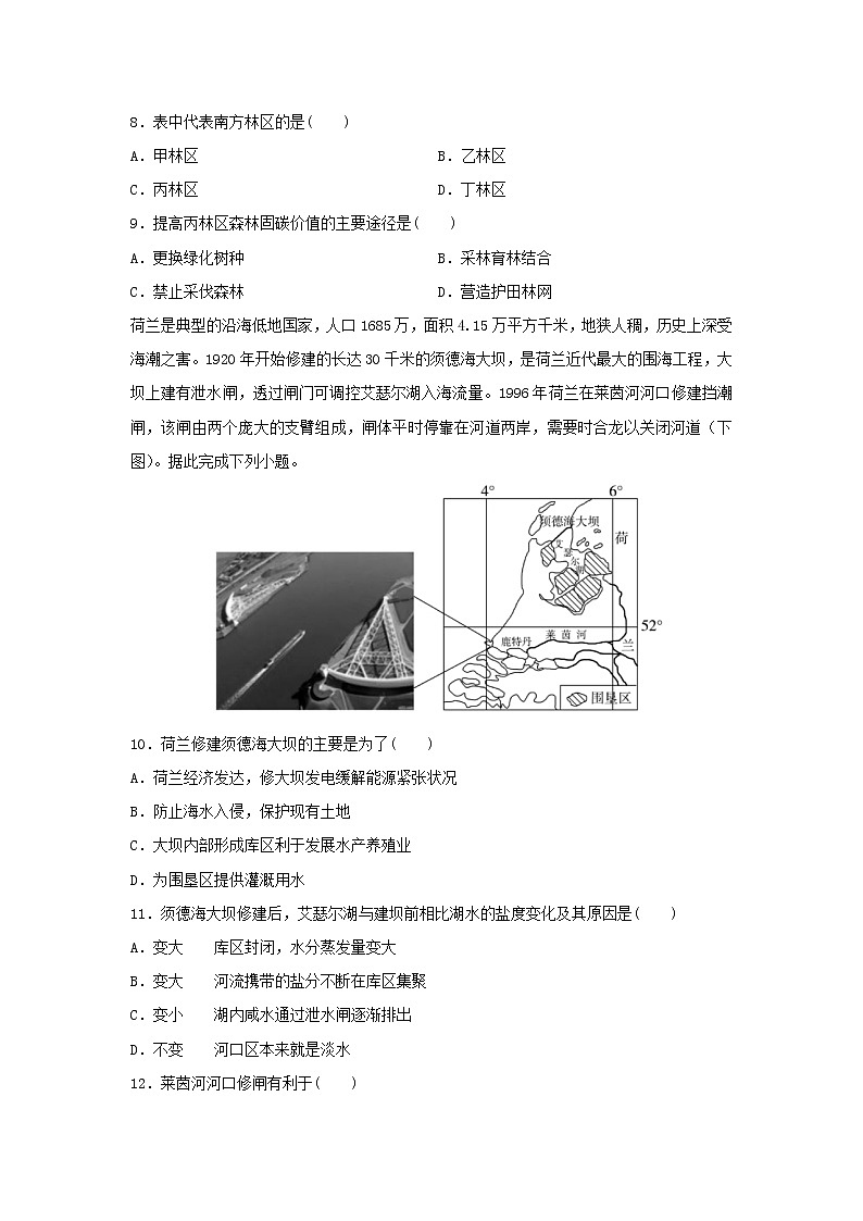 【地理】河北省邯郸市大名中学2019-2020学年高二（清北班）下学期第五次半月考（6月9日）试题（解析版）03