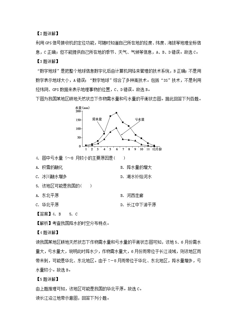 【地理】四川省成都外国语学校2019-2020学年高二12月月考试题（解析版）02