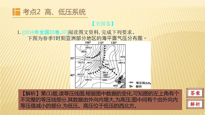 2019届   二轮复习：第三单元 地球上的大气 第三节 课件（34张）（全国通用）07