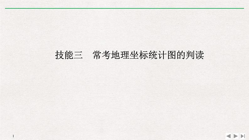 2019届  二轮复习 ：第一部分 学科技能培养 技能 三常考地理坐标统计图的判读 课件（41张）（全国通用）01