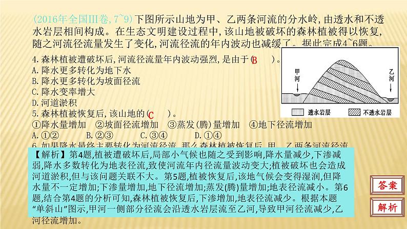 2019届  二轮复习：第四单元 地球上的水 课件（44张）（全国通用）04