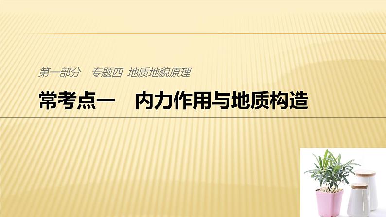 2019届 二轮 复习 ：专题四 地质地貌原理 常考点一 课件（30张）（全国通用）01