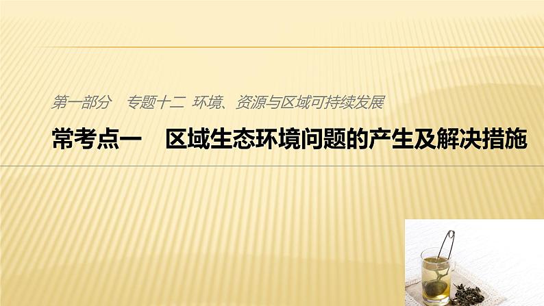 2019届 二轮 复习 ：专题十二 环境、资源与区域可持续发展 常考点一 课件（36张）（全国通用）01