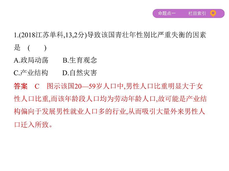 2019届 二轮复习 ：专题八　人口与城市 课件（91张）06