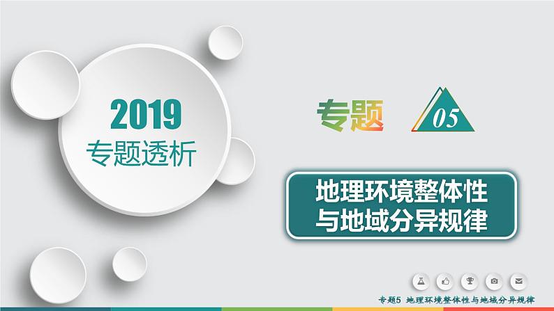 2019届 二轮复习 ：专题5　地理环境整体性与地域分异规律 课件（82张（全国通用）01