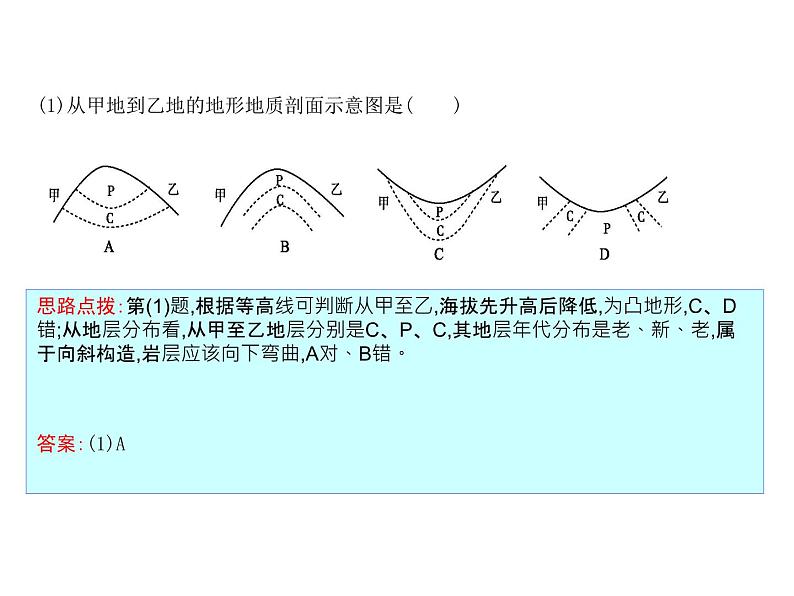 2019届 二轮复习 2019版《导与练》总复习 第一篇 专题重难突破：专题四　地壳运动规律课件（48张）（全国通用）08