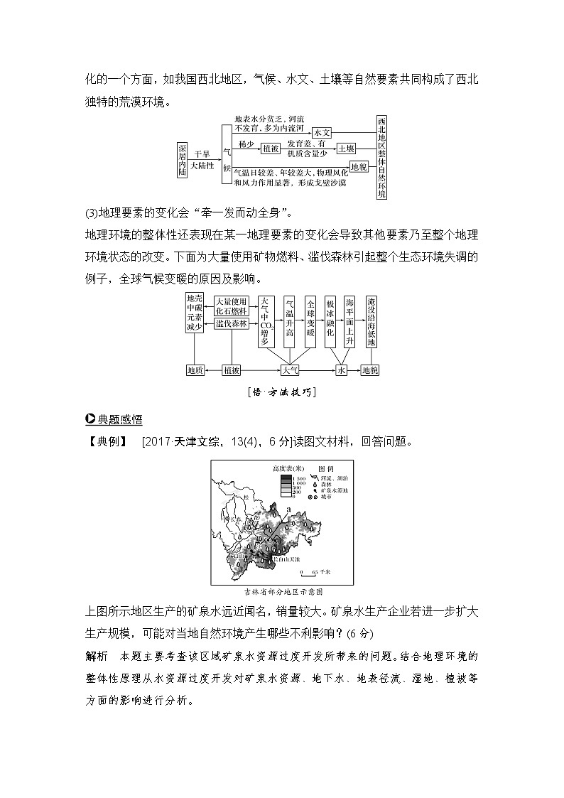 2019届二轮 复习 ：第二部分 专题通关攻略 专题五地理环境的整体性和差异性规律  学案（全国通用） Word版含答案02