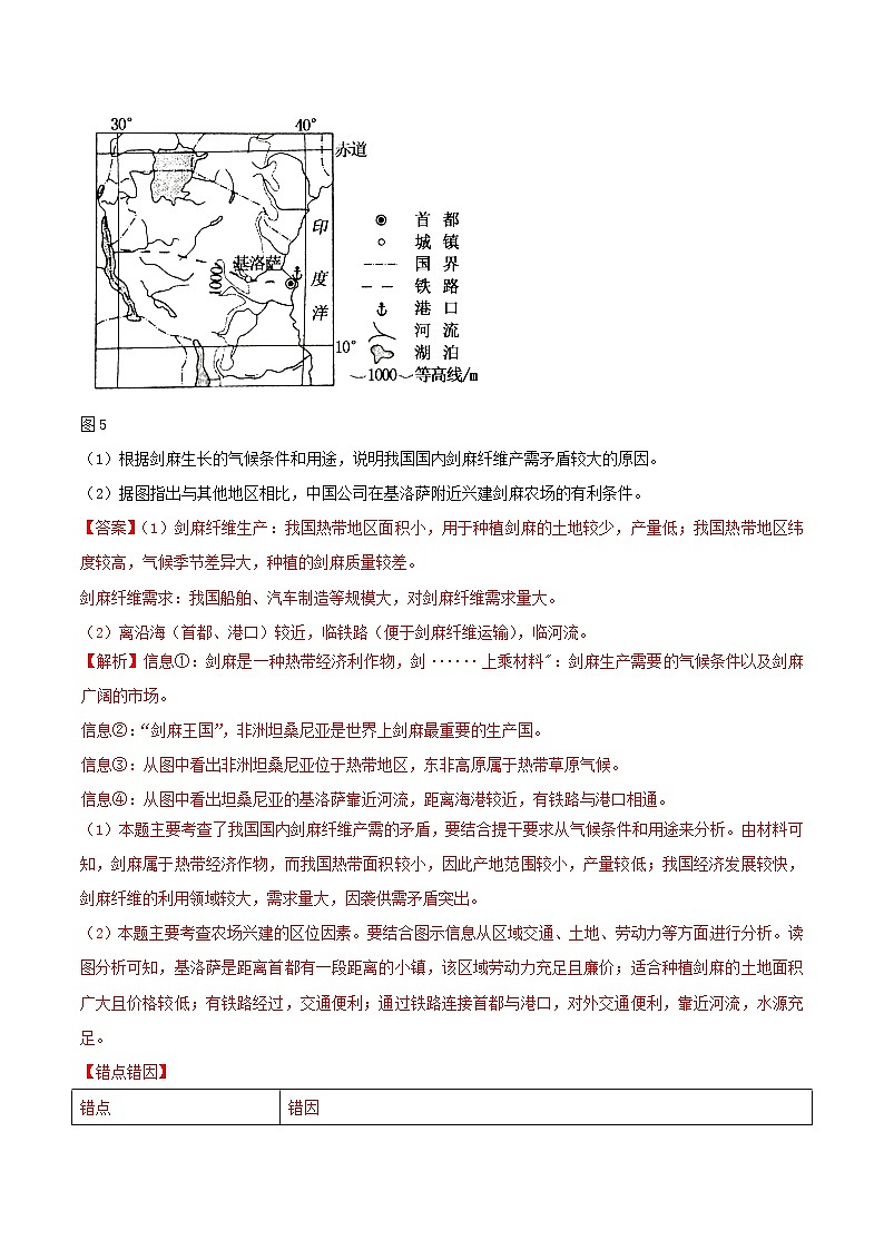 2019届  二轮复习 专题07 农业生产活动  作业（全国通用） Word版含解析02