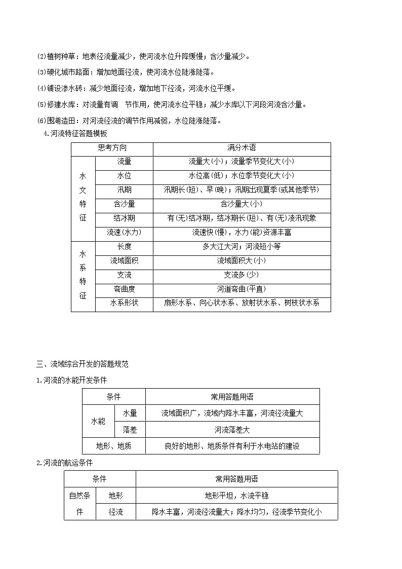 2019届 二轮复习 微专题3.2 河流 学案 （全国通用）Word版含解析03