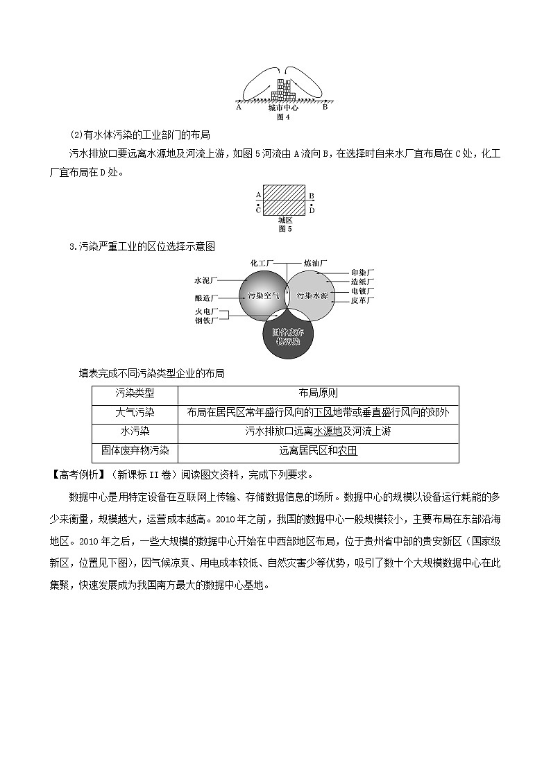 2019届  二轮复习  微专题9.3 环境因素对工业区位的影响学案 （全国通用） Word版含解析02