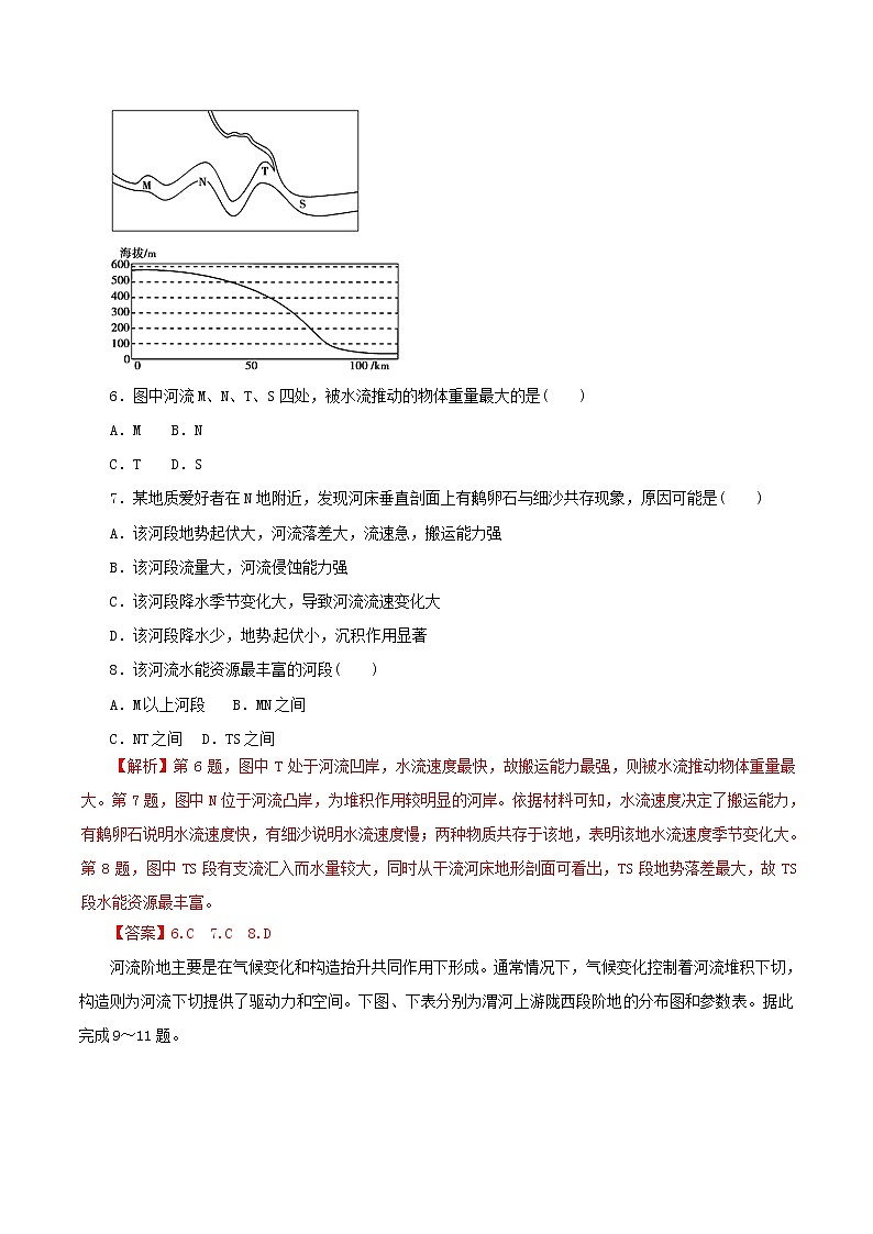 2019届  二轮复习  专题04 地壳的运动规律（押题专练）  作业（全国通用） Word版含解析第3页