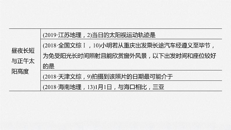 2020届《步步高》大二轮复习课件：专题一  地球运动规律（61张）04