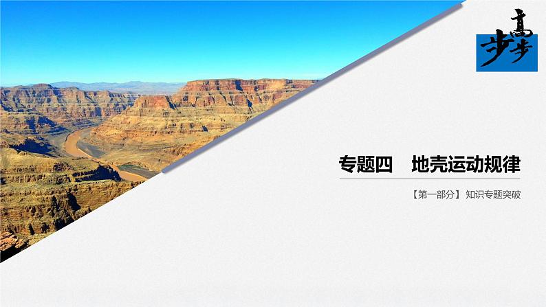 2020届《步步高》大二轮复习课件：专题四　地壳运动规律（80张）01