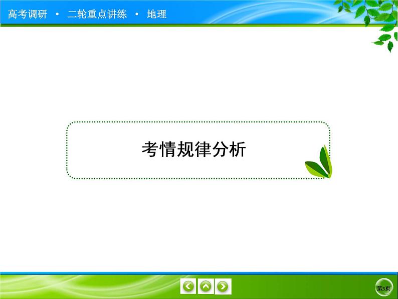 2020届高考地理二轮专题复习课件：选修地理4-选修3《旅游地理》（105张）03