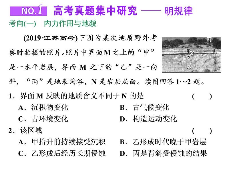 2020高考地理二轮专题课件：“理”之贯通4  地貌与植被之“理”要打通（94张）02