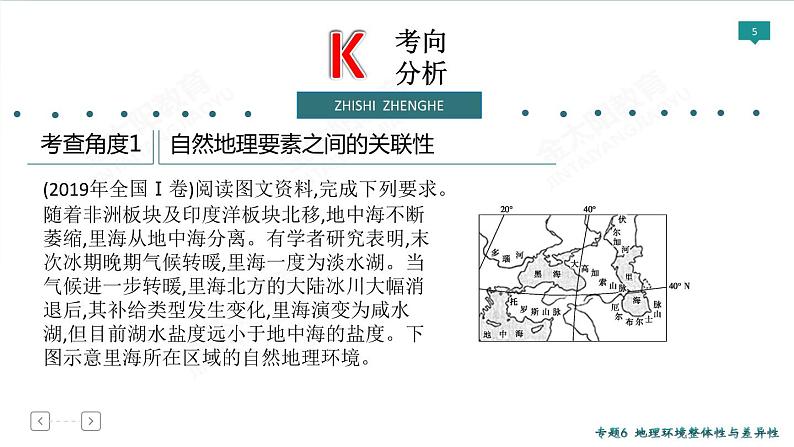 2020高考地理二轮专题课件：专题6 地理环境的整体性与差异性（60张）05