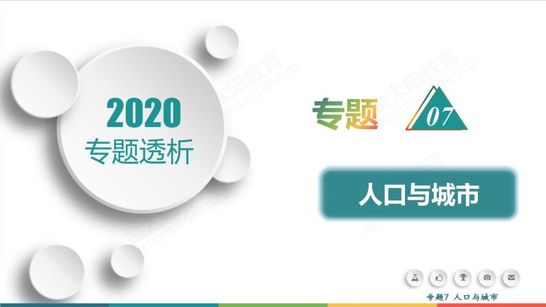 2020高考地理二轮专题课件：专题7 人口与城市（77张）01