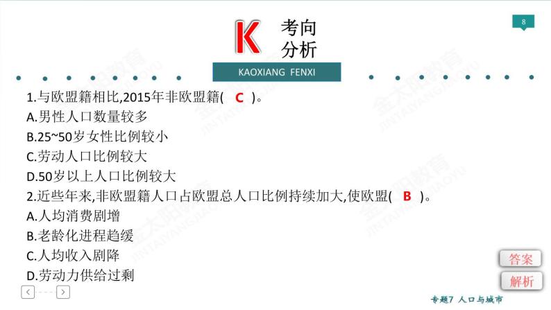 2020高考地理二轮专题课件：专题7 人口与城市（77张）08