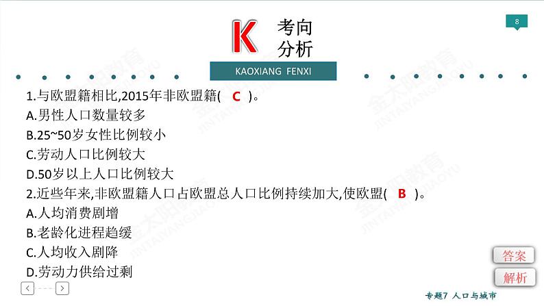 2020高考地理二轮专题课件：专题7 人口与城市（77张）08