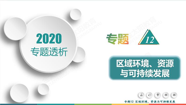 2020高考地理二轮专题课件：专题12 区域环境、资源与可持续发展（64张）01