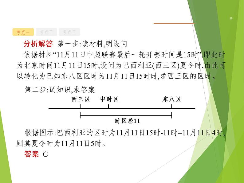 2020届  山东新高考地理二轮复习 ：专题一　地球运动的地理意义 课件（55张）08