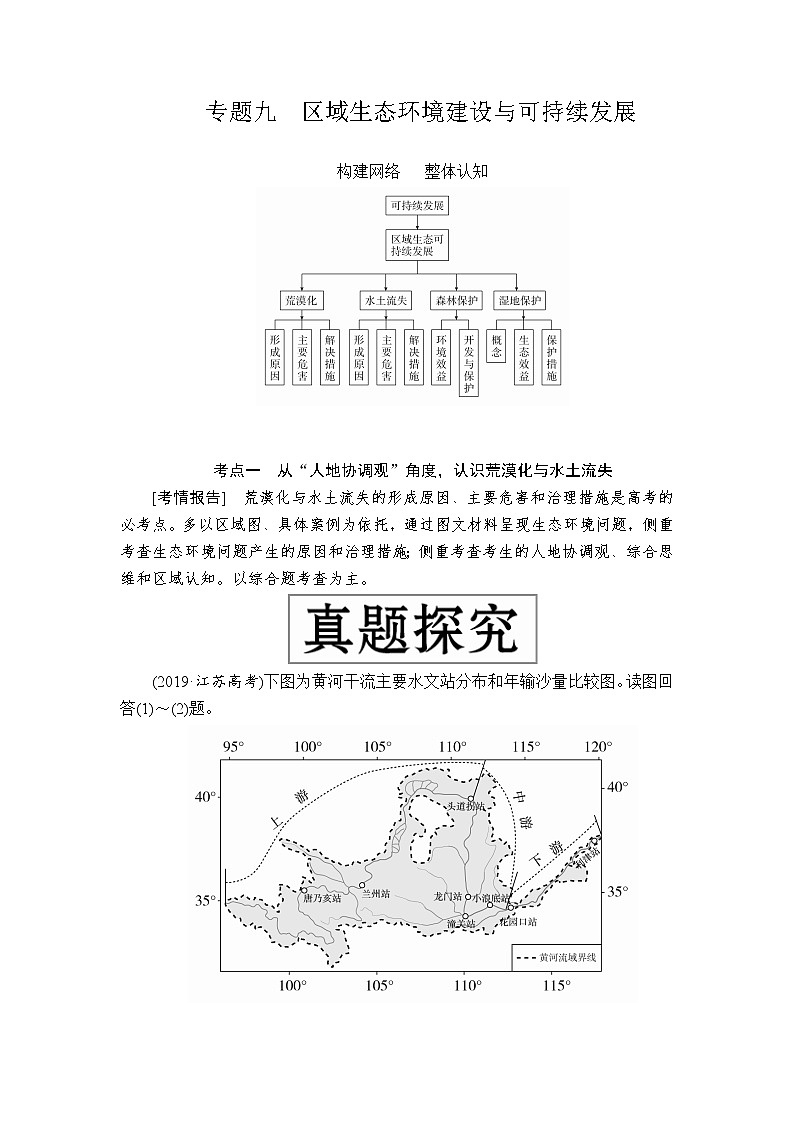 2020届《提分教程》高考地理二轮复习：专题九　区域生态环境建设与可持续发展01