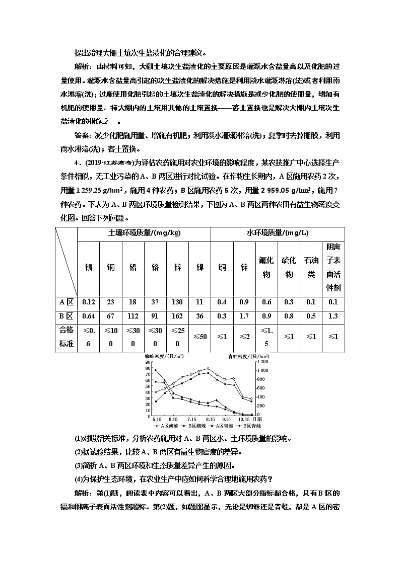 2020高考地理二轮专题检测：专题过关检测（十三）  选修⑥  环境保护02
