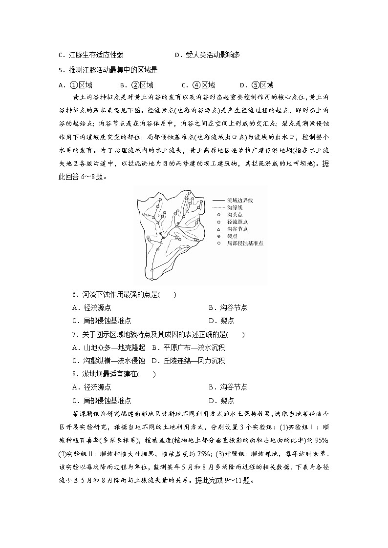 湖南省浏阳市第一中学2020届高三寒假第一次网络考试地理试题02