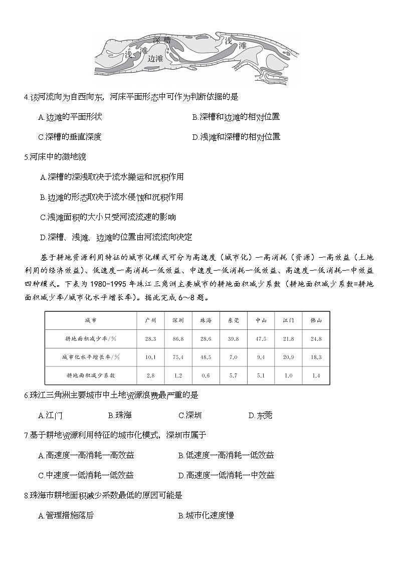 山东省平邑县第一中学2020届高三下学期第八次调研考试地理试题02