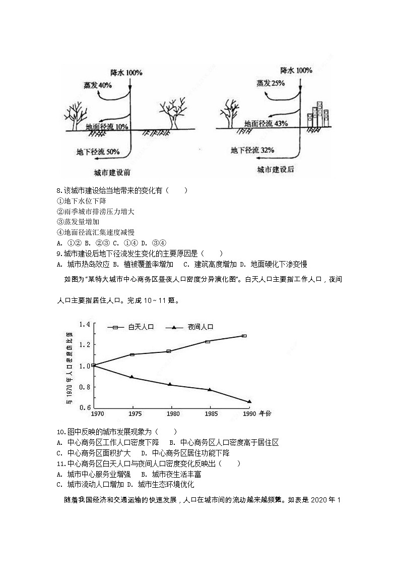 天津市红桥区2020届高三下学期居家学习线上检测第一次模拟地理试题第3页