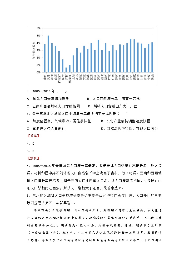 2020年普通高等学校招生全国统一考试地理押题卷（一）03