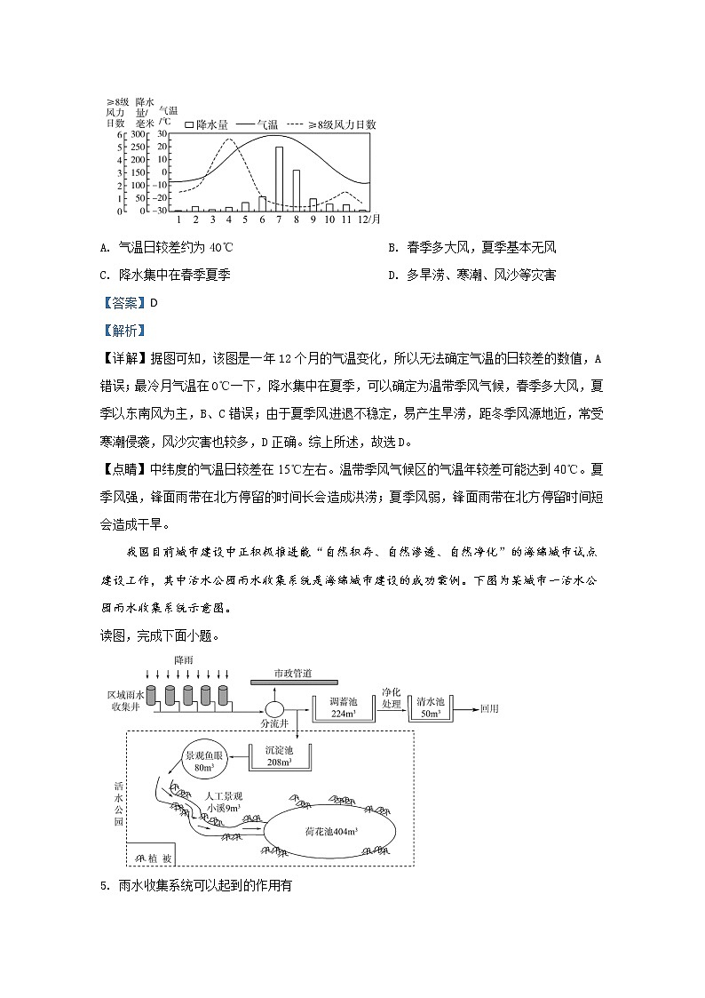 北京市大兴区2020届高三高考一模地理试题第3页