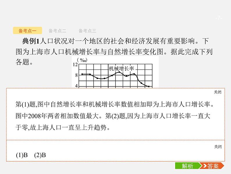 【浙江选考】2018年高考地理二轮专题复习课件：第15讲　人口的自然增长第7页